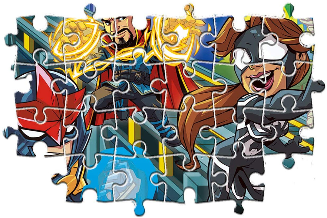 Clementoni - 25257 - Marvel Super Hero - 3x48 Pieces - Made In Italy - 100% Recy