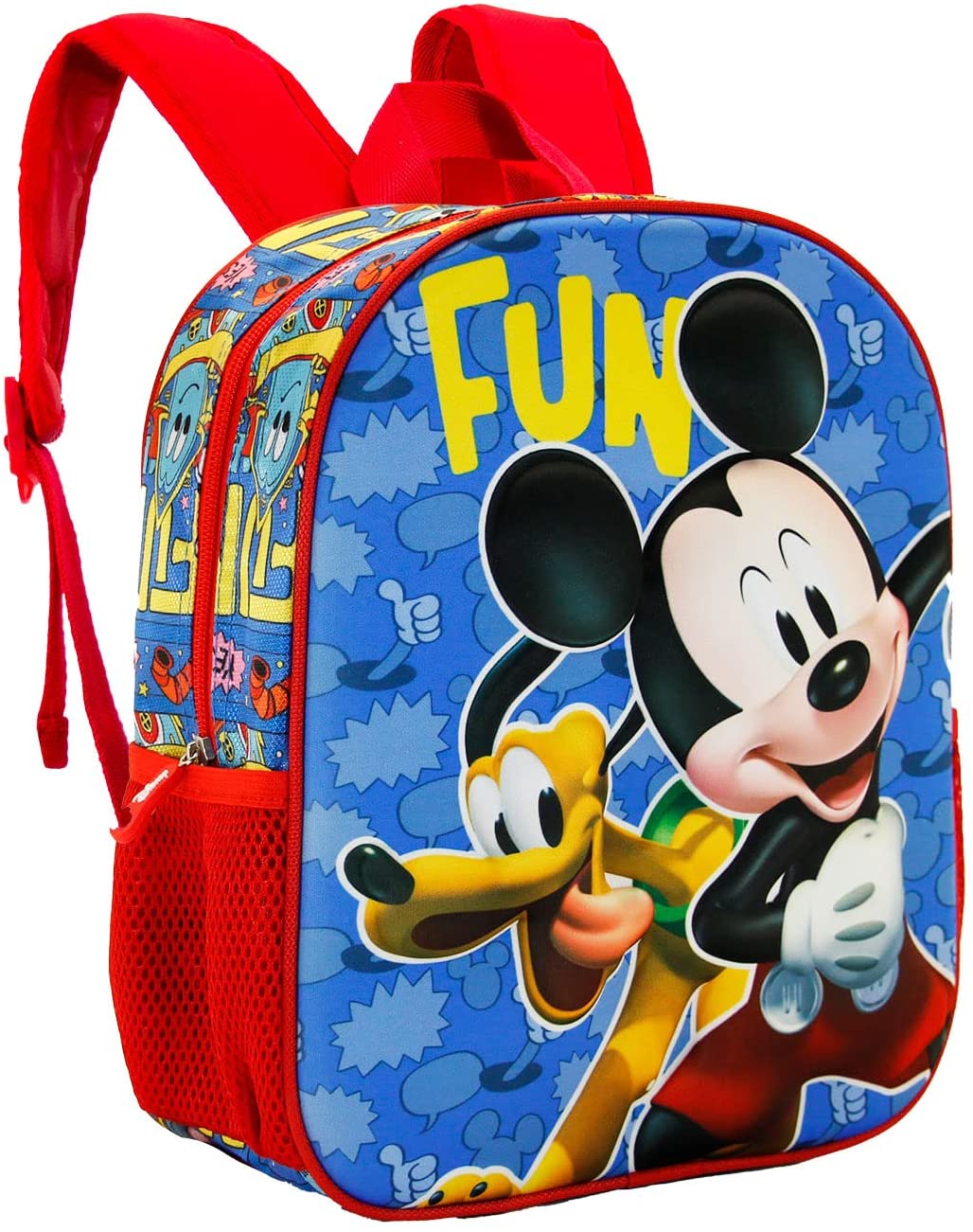 Mickey Mouse Fun-Small 3D Backpack, Multicolour