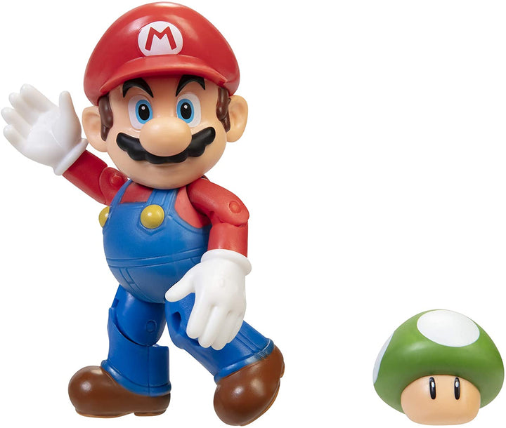 Mario with 1Up Mushroom (World Of Nintendo Super Mario) Figure