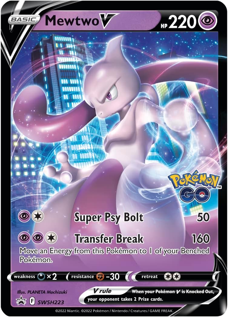 Pokémon TCG: Pokémon GO Mewtwo V Battle Deck (60 cards, Ready to Play)