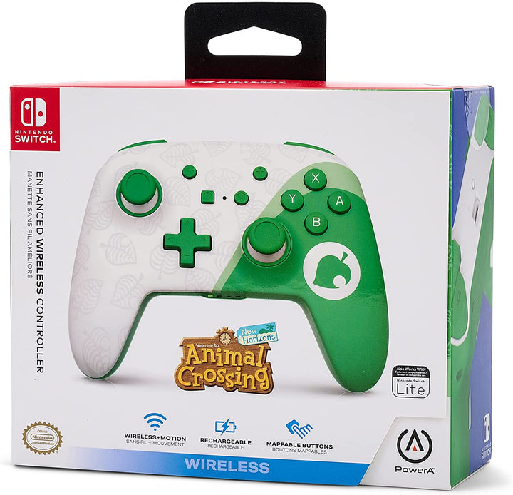 PowerA Enhanced Wireless Controller for Nintendo Switch - Animal Crossing: Nook