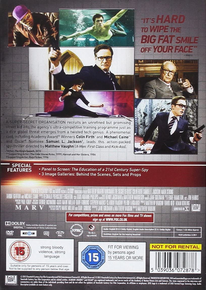 Kingsman: The Secret Service - Action [DVD]