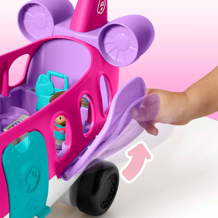 Fisher-Price Little People Barbie-Spielzeugflugzeug für Kleinkinder mit Lichtmusik und Musik