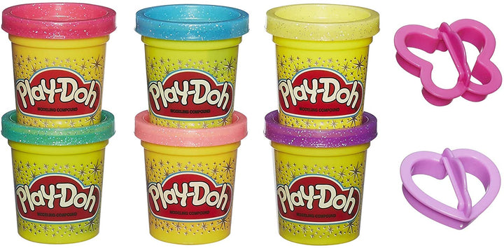 Play-Doh Stamp 'n Top Pizza Oven Toy with 5 Non-Toxic with Sparkle Compound Collection, Multi-olours