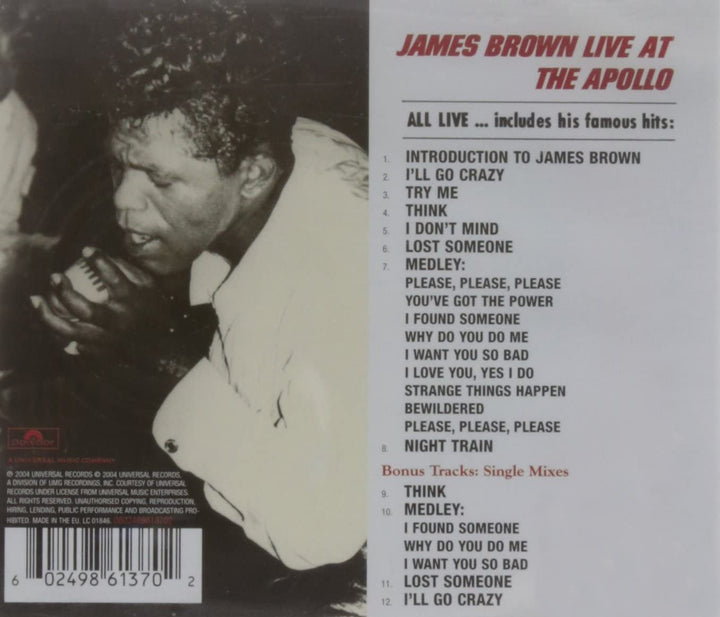 Live At The Apollo (1962) - James Brown [Audio CD]