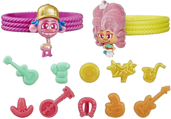 DreamWorks Trolls Tiny Dancers Friend Pack with 2 Tiny Dancers Figures - Yachew