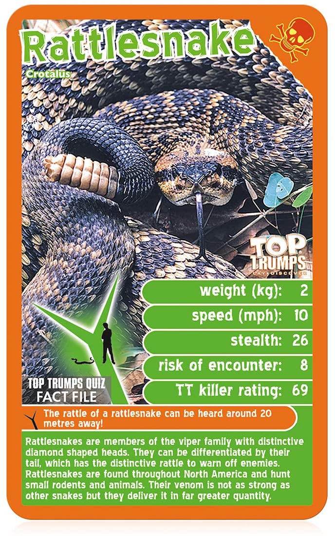 Deadliest Predators Top Trumps Card Game