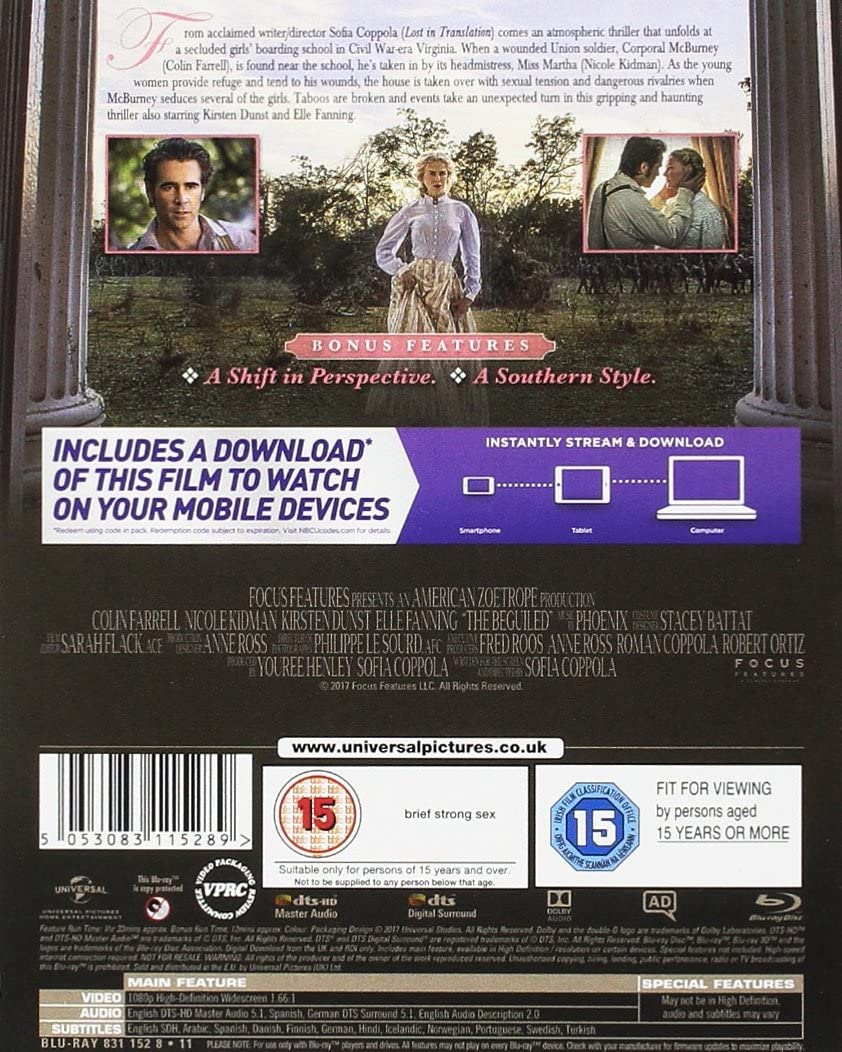 The Beguiled [Blu-ray] [2017]