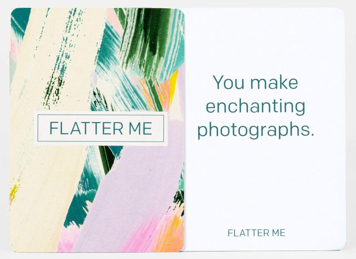 Flatter Me: A Compliment Battle Card Game