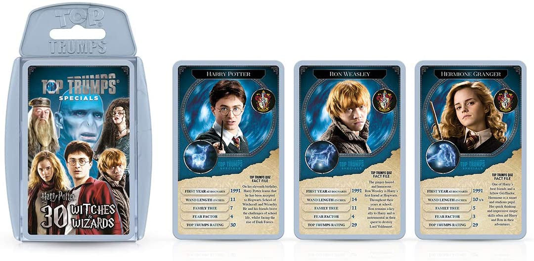 Harry Potter 30 Witches and Wizards Top Trumps Specials Card Game