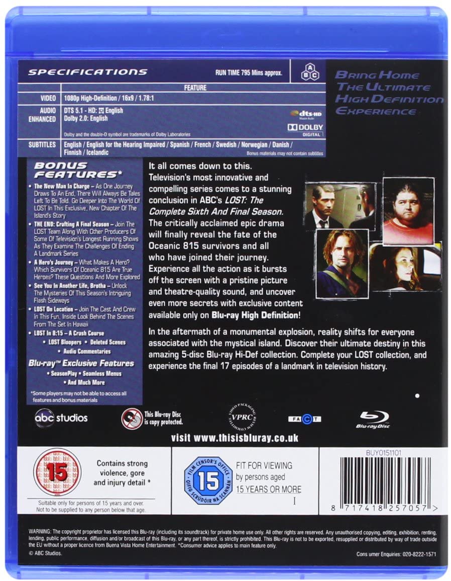 Lost - The Complete Season 1-6 - Mystery [Blu-ray]