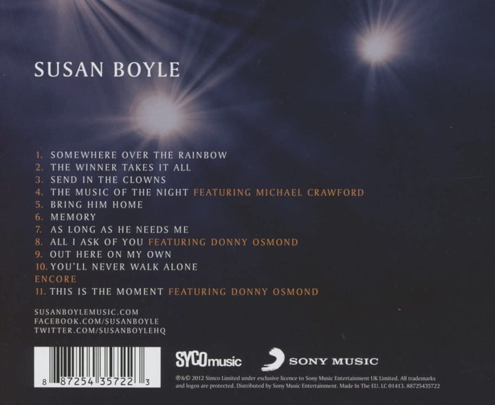 Susan Boyle – Standing Ovation: Die größten Songs von der Bühne [Audio-CD]