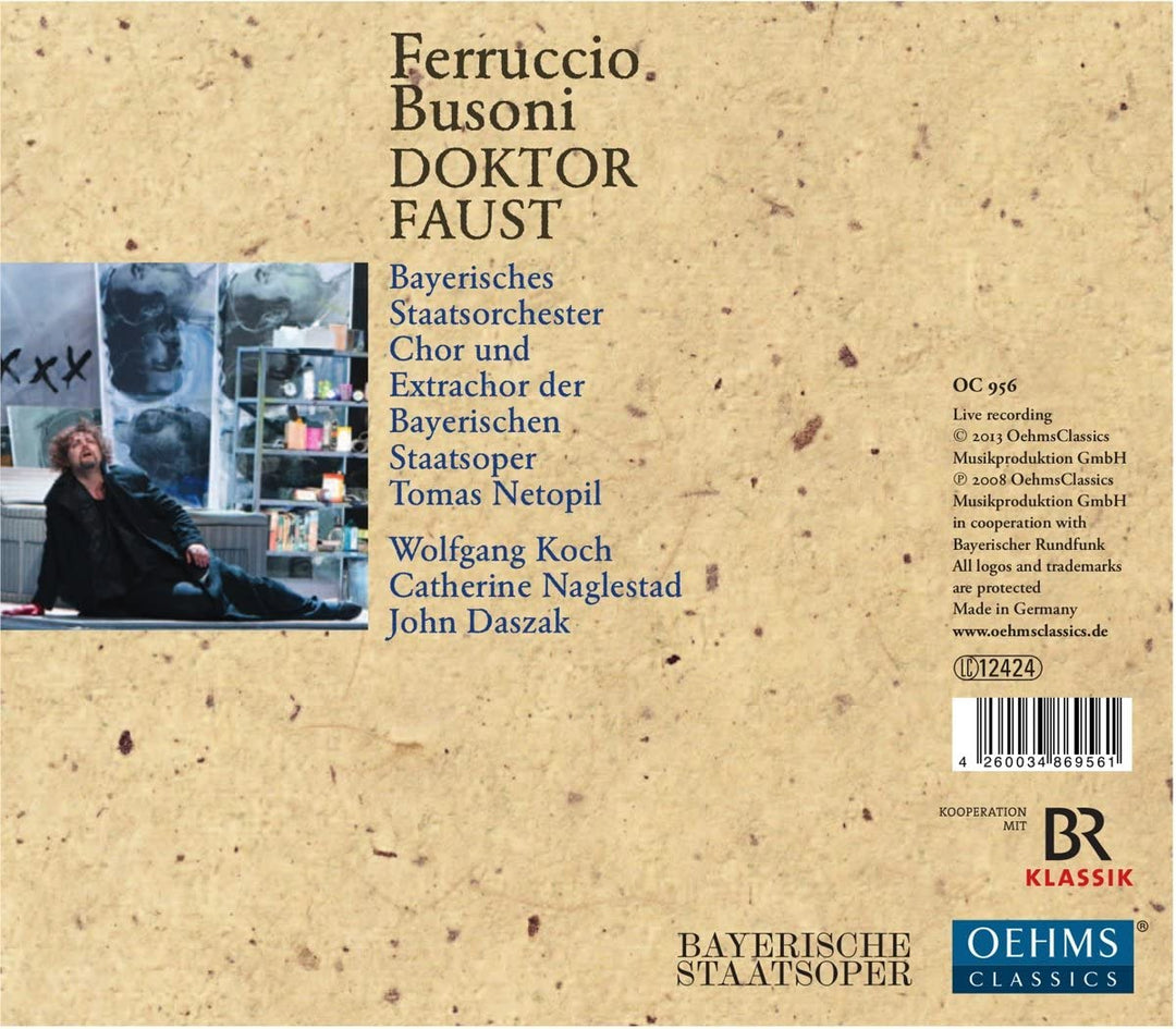 Busoni: Doktor Faust [Wolfgang Koch, Steven Humes, John Daszak] [Oehms Classics: OC956] [Audio CD]