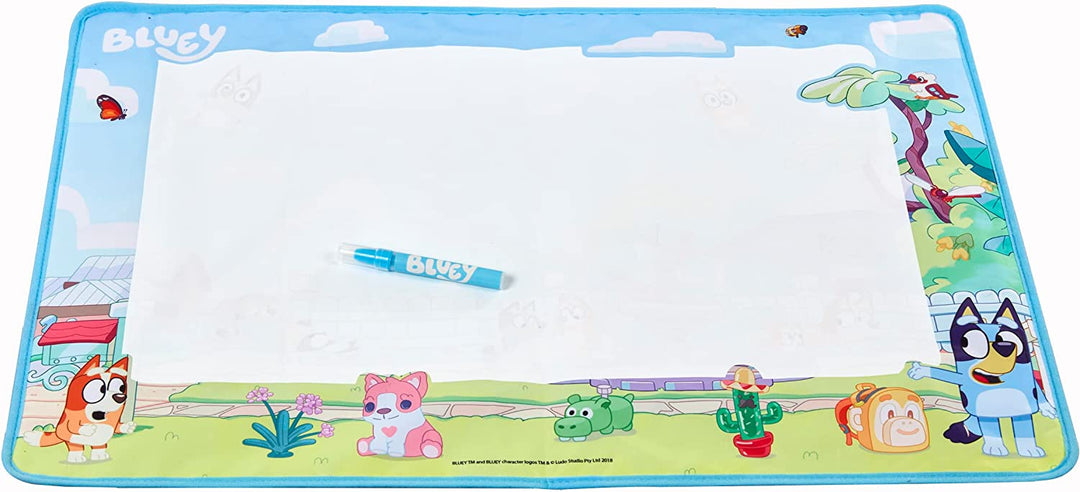 BLUEY AQUAMAGIC ART MAT, PRESCHOOL TOYS, MESS FREE CREATIVE PLAY, GIFT FOR 2 - 5