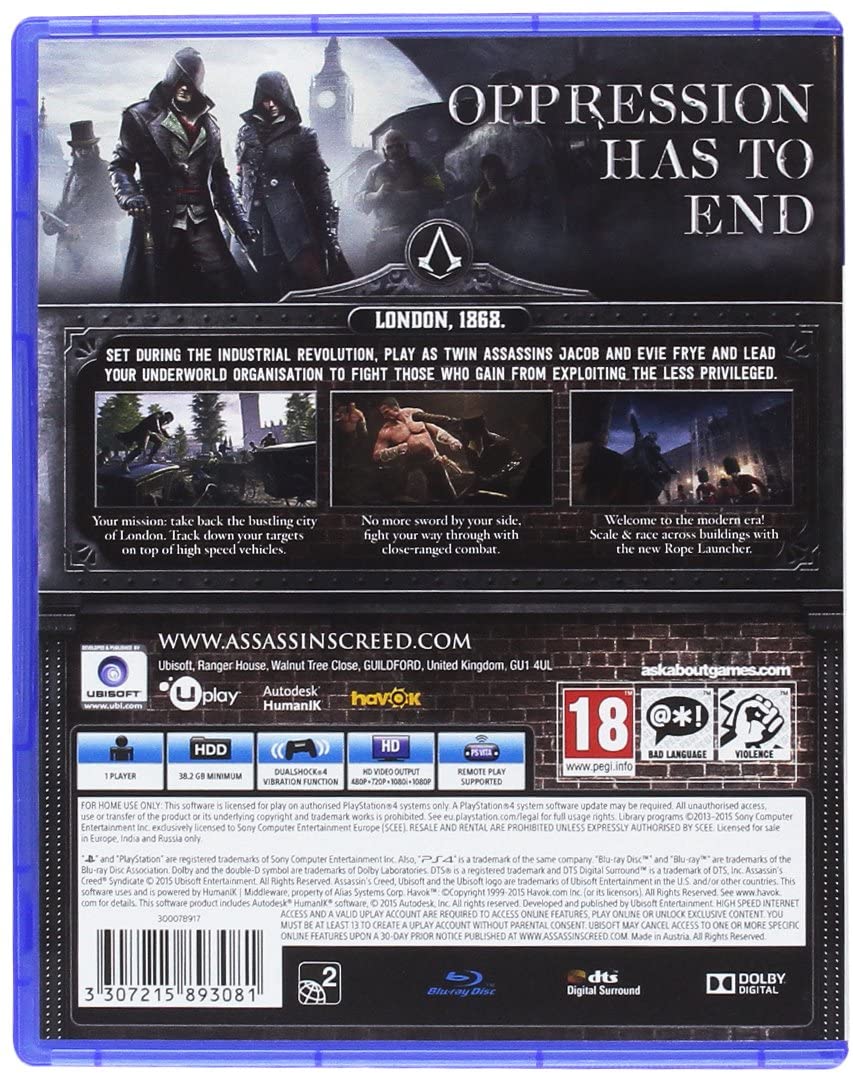 Assassin&#39;s Creed Syndicate (PS4)