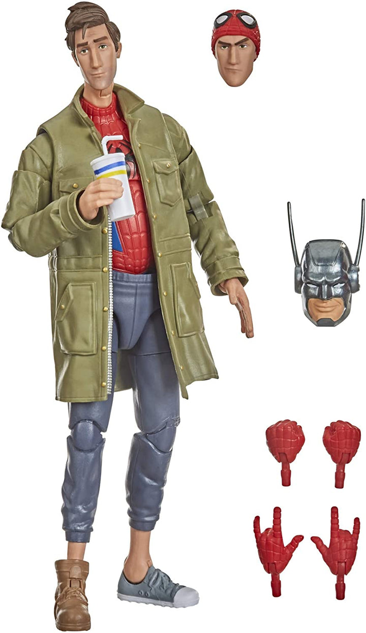 Hasbro Marvel Legends Series Spider-Man: Into the Spider-Verse Peter B. Parker 6-inch Collectible Action Figure Toy For Kids Age 4 and Up