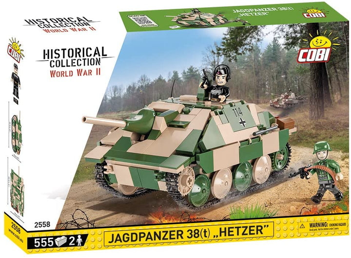 COBI Jagdpanzer 38 (t) "Hetzer" Tank Building Set - 555-Piece WWII Model for Ages 10+