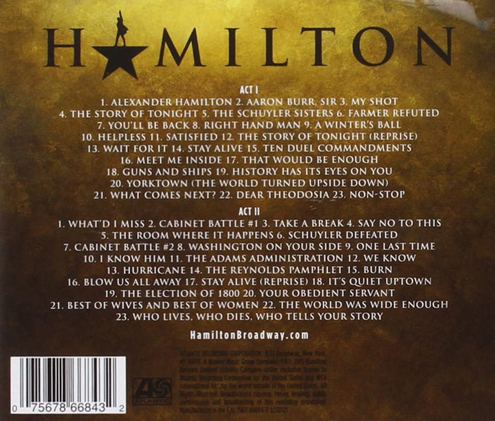 Lin-Manuel Miranda - Hamilton O.B.C.R. [Audio CD]