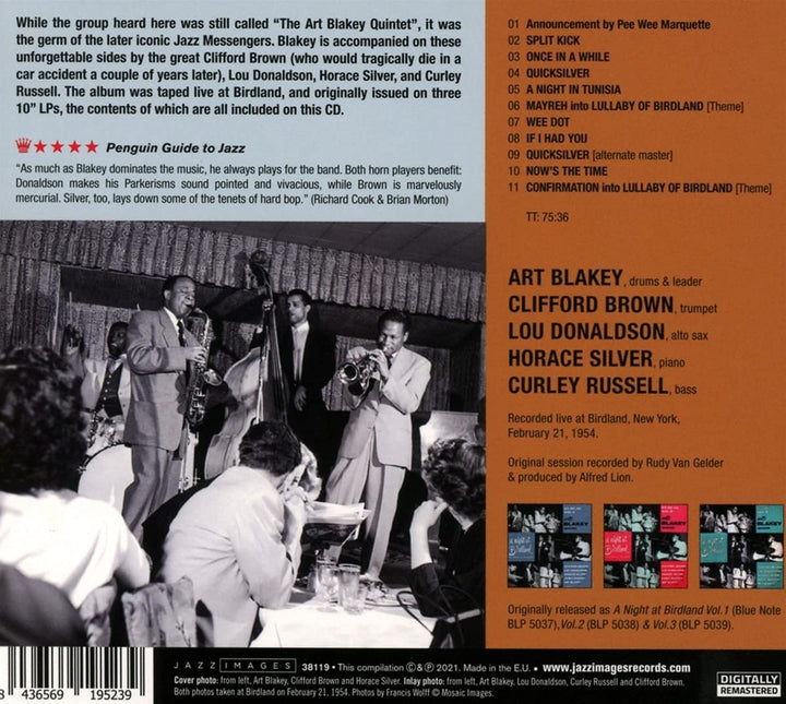 Art Blakey & Clifford Brown - A Night At Birdland [Audio CD]