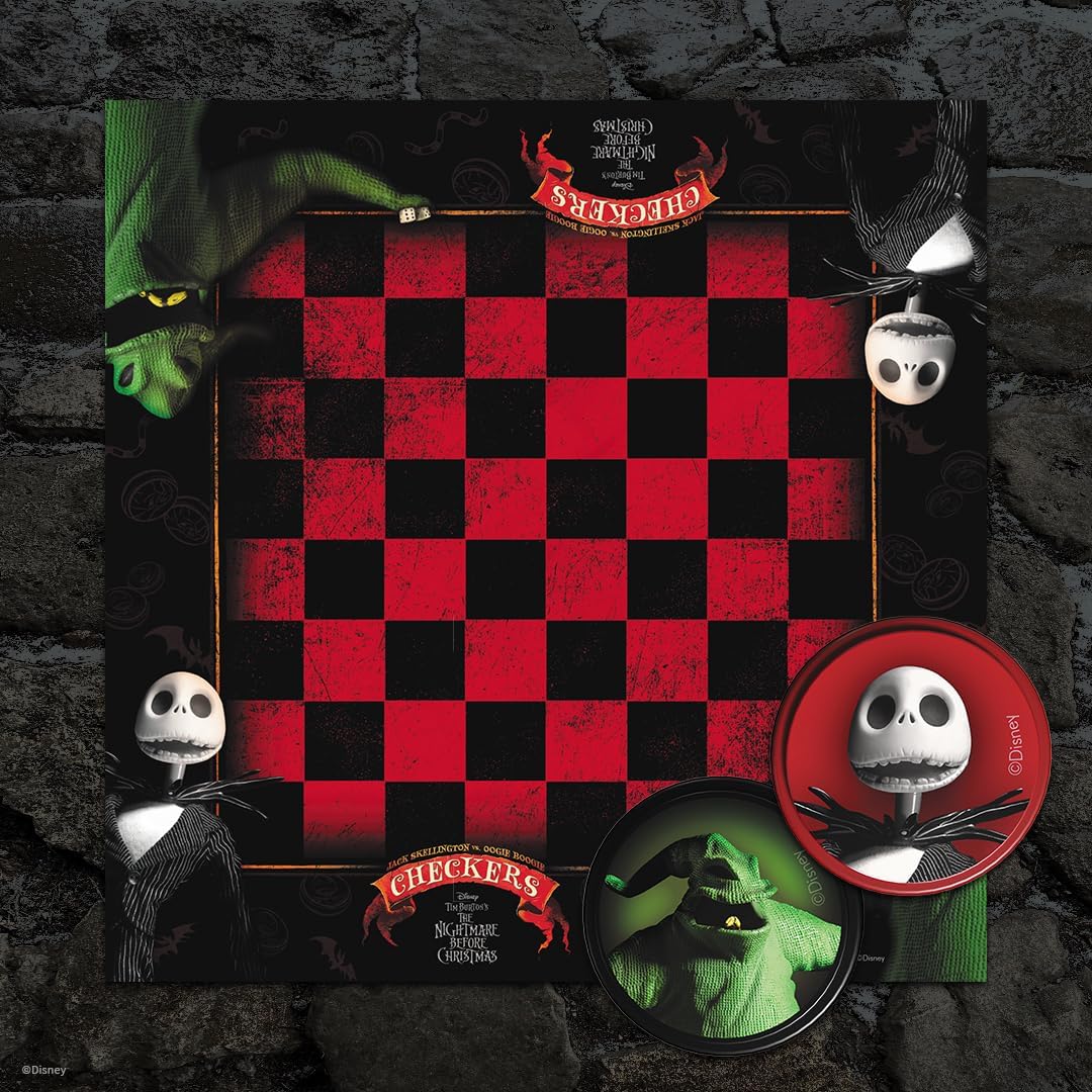 USA-OPOLY | Nightmare Before Christmas: Jack vs Oogie Boogie Checkers Board Games