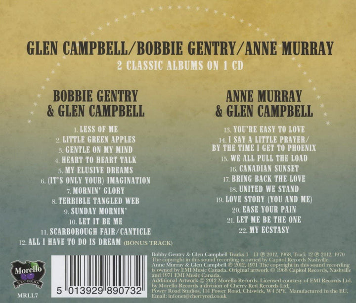 Bobbie Gentry & Glen Campbell / Anne Murray & Glen Campbell [Audio CD]