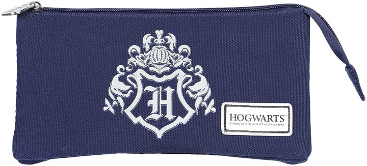 Harry Potter Academy-Triple HS Pencil Case, Dark Blue