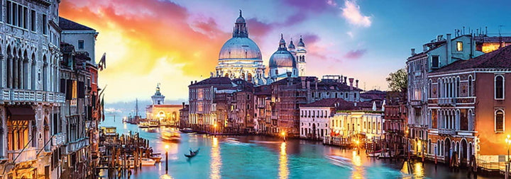 Trefl 916 29037, Venedig, Italien EA 1000 Teile, Premium Quality, für Erwachsene und Kinder ab 12 Jahren 1000pcs Panorama-Canal Grande Venice, Coloured