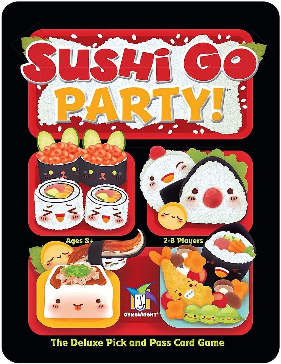 Gamewright | Sushi Go Party Game | Card Game | Ages 8+ | 2-8 Players | 20 Minutes Playing Time