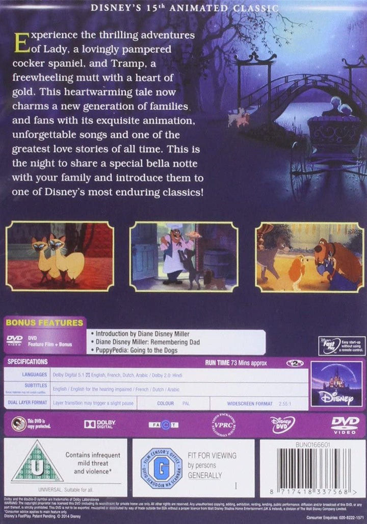 Lady and the Tramp [DVD]