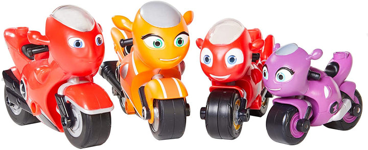 Ricky Zoom The Zoom Family Pack - 4-Pack Motorbike Playset for Kids Ages 3 and Up