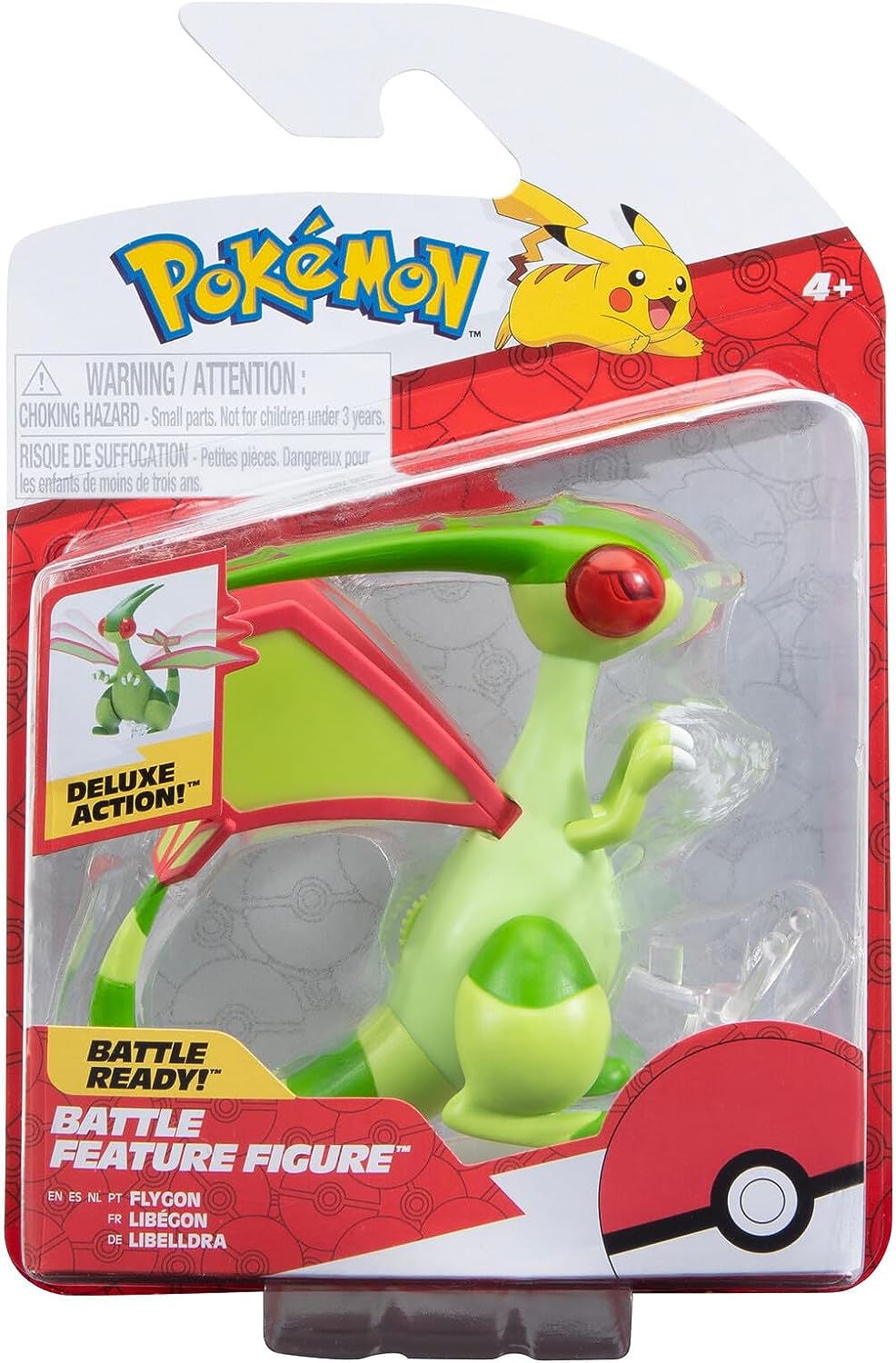 Pokémon PKW2671 Feature 4.5-Inch Flygon Battle Figure with Flapping Wing Attack