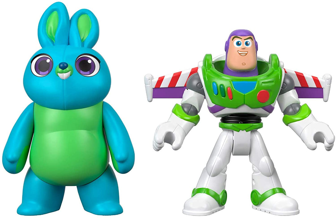 Disney Pixar GBG91 Toy Story 4 Imaginext Buzz Lightyear and Bunny Figure Pack, Multicolour