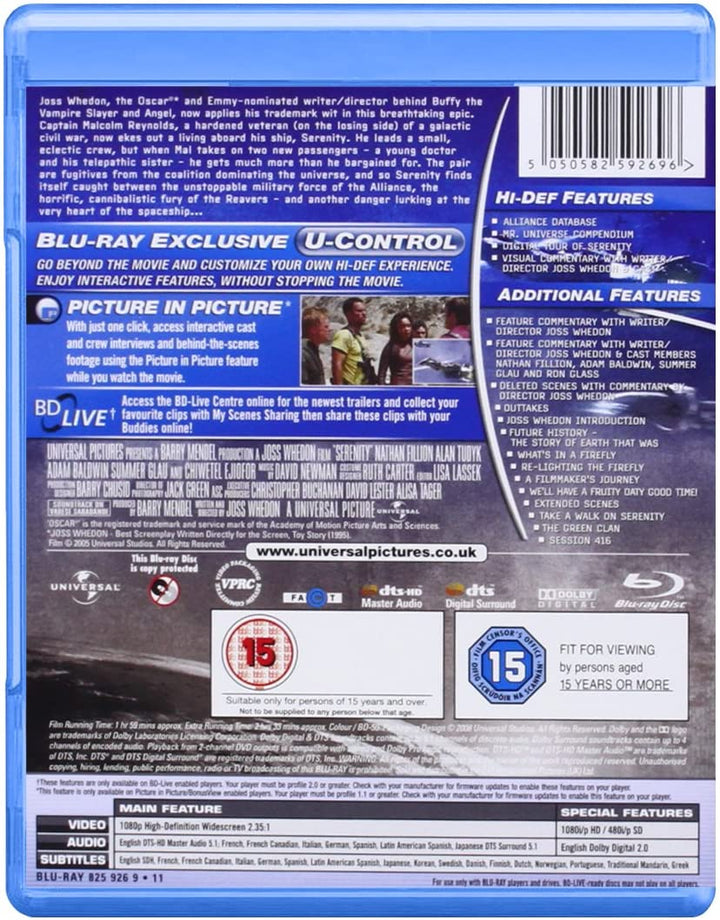 Serenity [Region Free] [Blu-ray]