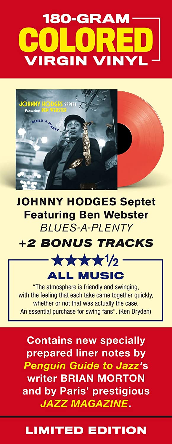 Johnny Hodges  - Blues-A-Plenty w/ Ben Webster [VInyl]