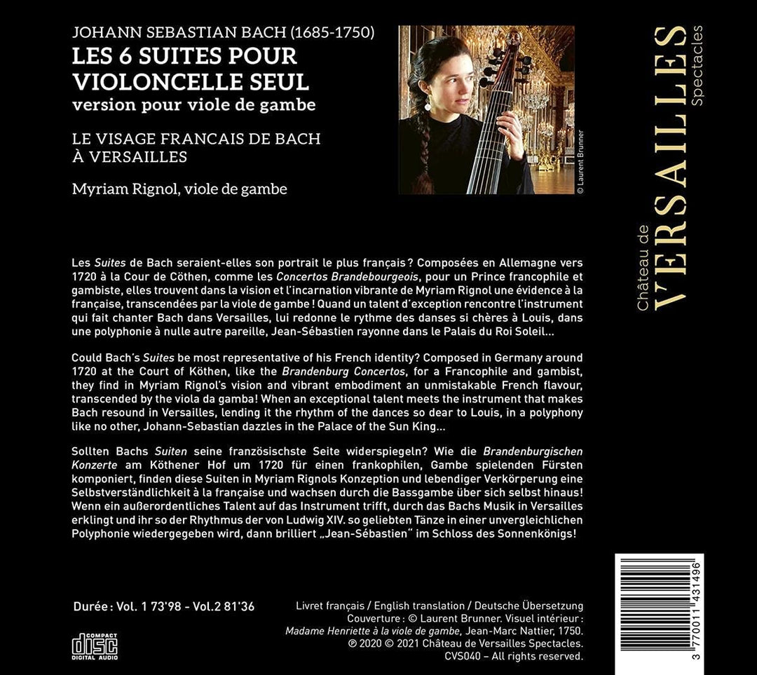 Marion Verbruggen - Bach: 6 Suites [Audio CD]