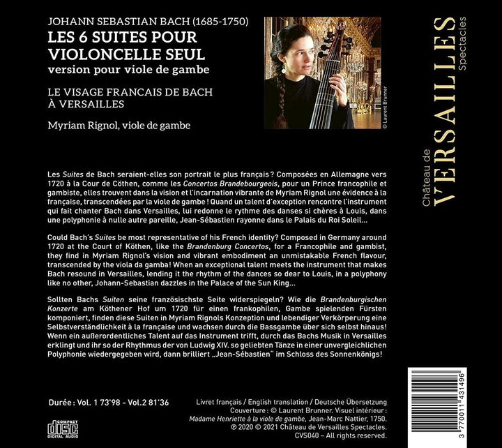 Marion Verbruggen - Bach: 6 Suites [Audio CD]