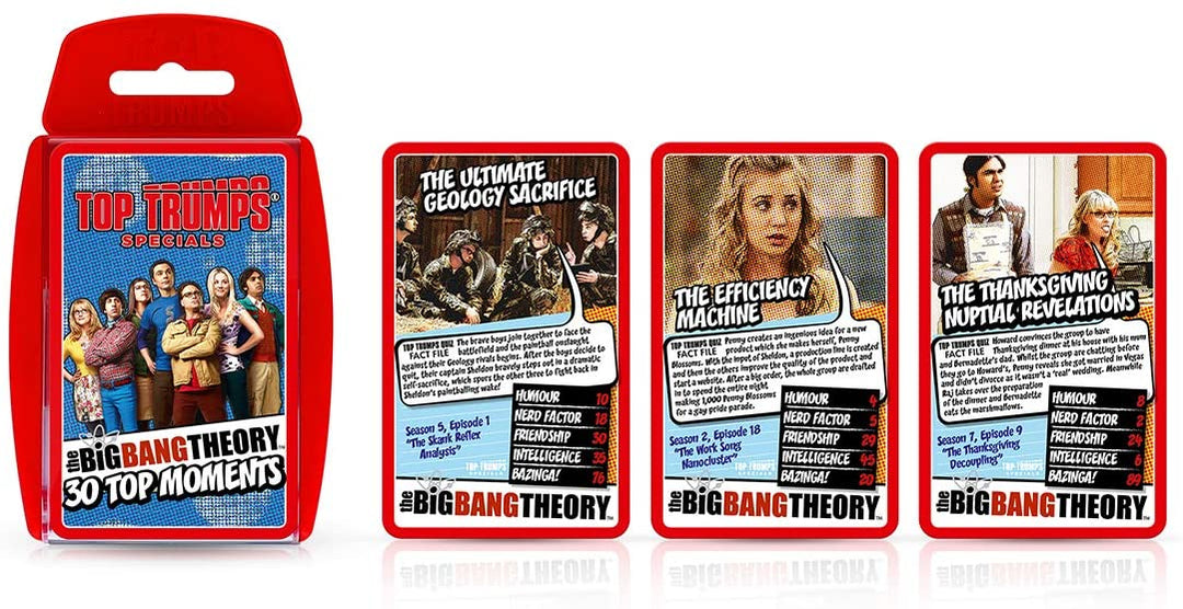 The Big Bang Theory Top Trumps Specials Card Game