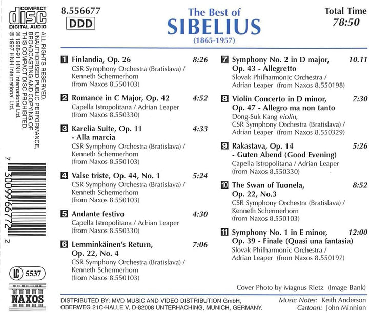 The Best of Sibelius [Audio CD]