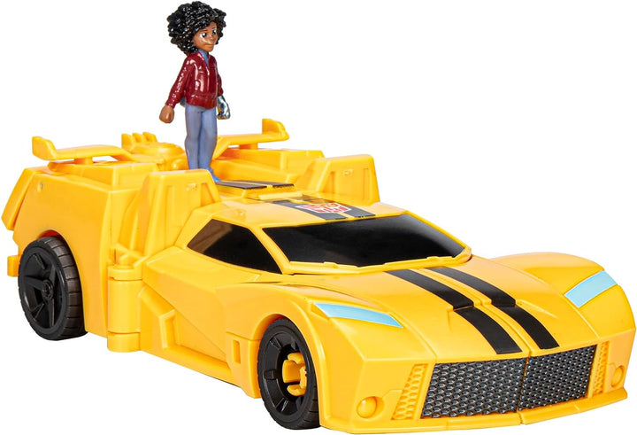 TRANSFORMERS Toys EarthSpark Spin Changer Bumblebee 20-cm Action Figure