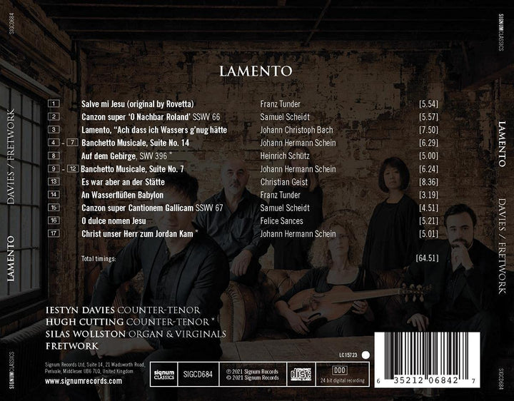 Davies, Iestyn - Iestyn Davies: Lamento [Audio CD]