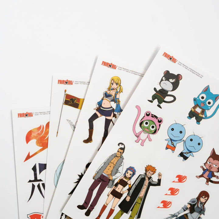 Grupo Erik Official Fairy Tail Gadget Decals - 38 Waterproof and Removable Stickers