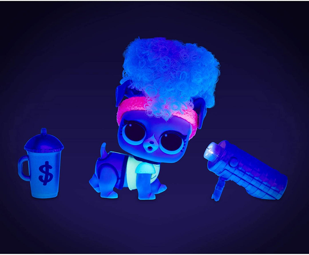 LOL Surprise Collectable Lights Pets - With 9 Surprises, Accessories and REAL Hair - Includes Black Light Surprises
