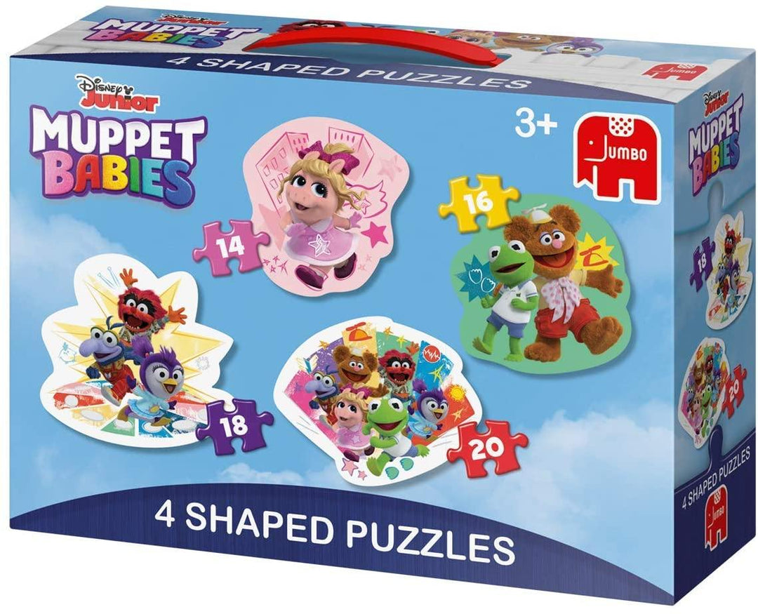 Jumbo 19759 Disney Muppet Babies 4 in 1 Shaped Puzzles - Yachew