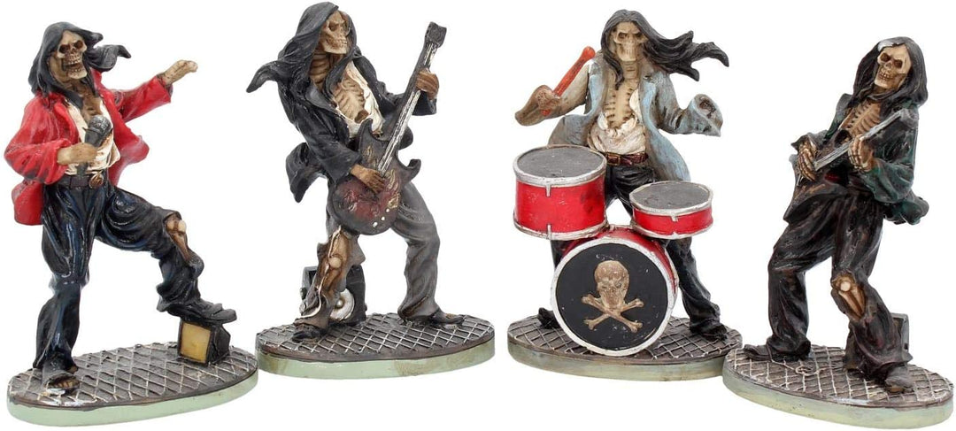 Nemesis Now NEM3962 One Hell Of A Band! (Set of Four) Figurine 10 cm Ivory