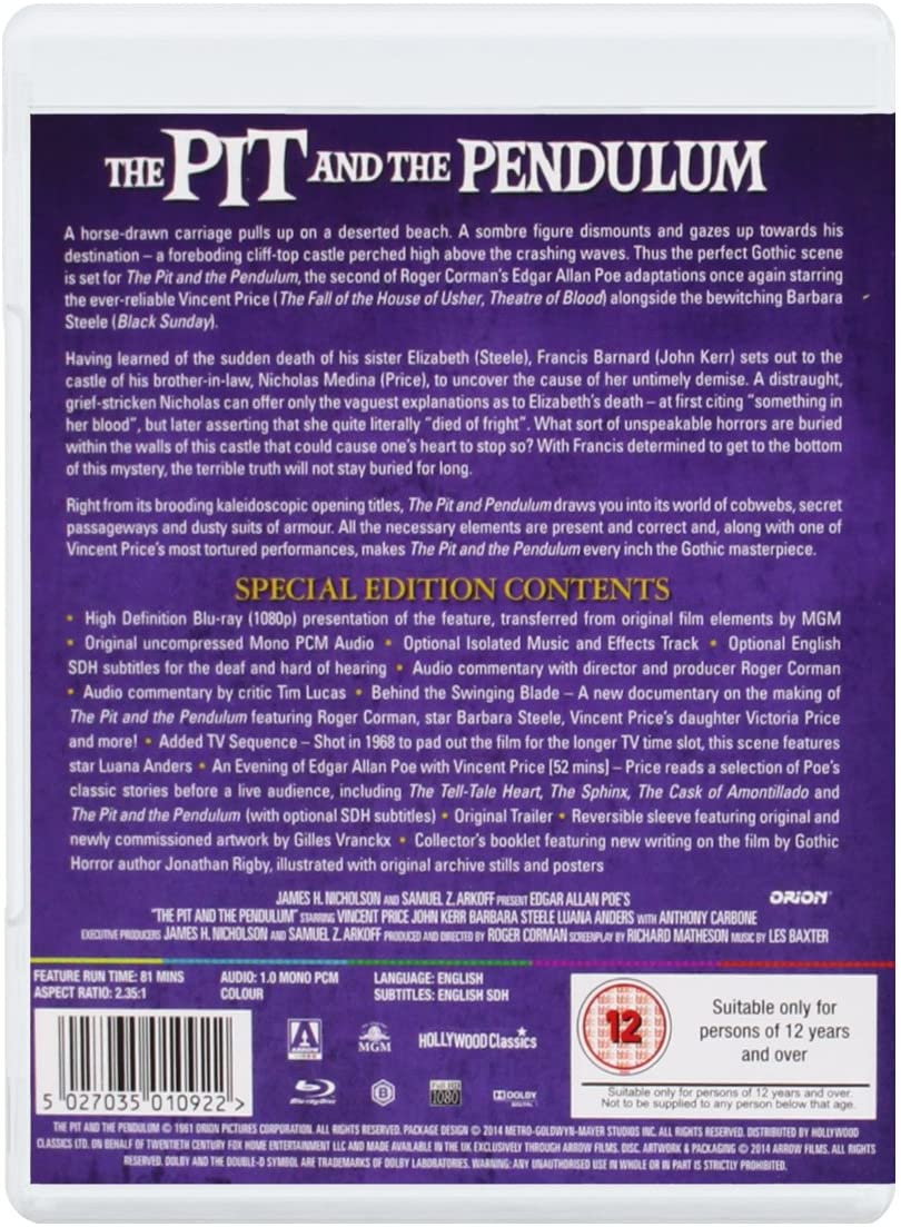 Pit and the Pendulum [Blu-ray]