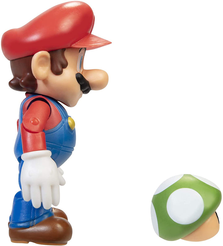 Mario with 1Up Mushroom (World Of Nintendo Super Mario) Figure