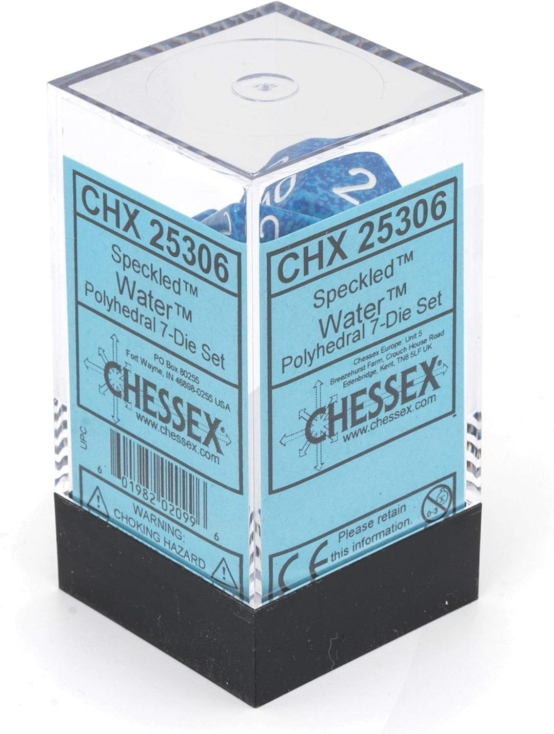 Chessex 25306 Dice, blue, turquoise, white