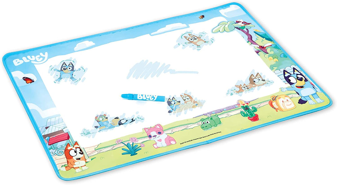 BLUEY AQUAMAGIC ART MAT, PRESCHOOL TOYS, MESS FREE CREATIVE PLAY, GIFT FOR 2 - 5