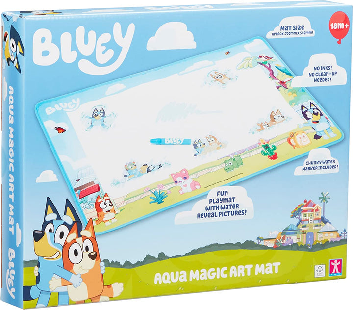 BLUEY AQUAMAGIC ART MAT, PRESCHOOL TOYS, MESS FREE CREATIVE PLAY, GIFT FOR 2 - 5