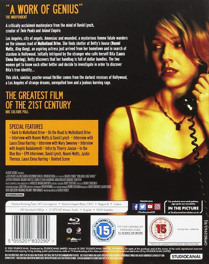 Mulholland Drive - Mystery/Thriller [Blu-ray]